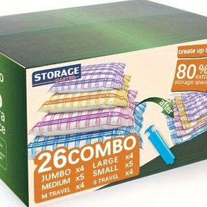 Vacuum Storage Bags Combo Set - Multi-Color